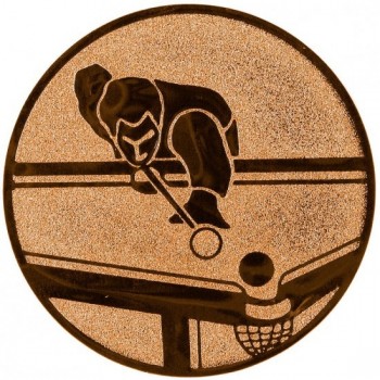 Emblém kulečník bronz 25 mm