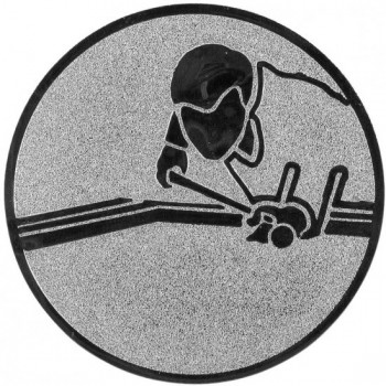 Emblém karambol stříbro 25 mm
