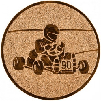 Emblém motokáry bronz 50 mm