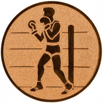 Emblém box bronz 25 mm