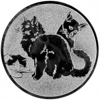 Emblém kočky stříbro 25 mm