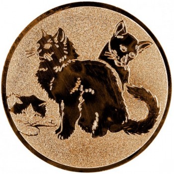 Emblém kočky bronz 25 mm