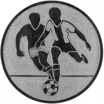 Emblém fotbal stříbro 25 mm