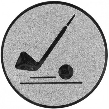 Emblém florbal stříbro 25 mm