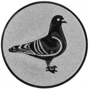 Emblém holub stříbro 25 mm