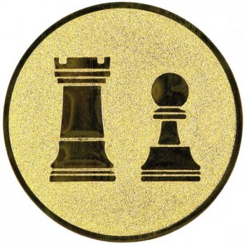 Emblém šachy zlato 25 mm