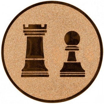 Emblém šachy bronz 25 mm
