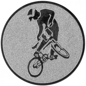 Emblém cyklotriál stříbro 25 mm