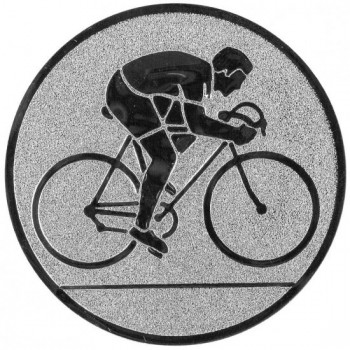 Emblém cyklistika stříbro 25 mm