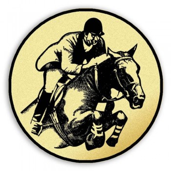 Emblém tištěný Dostihy koní 60 mm