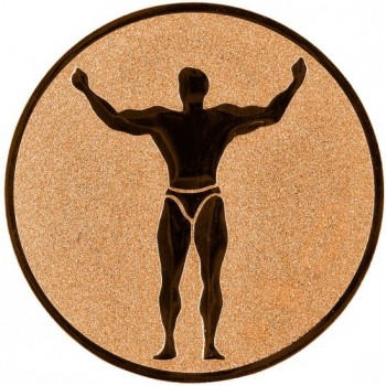 Emblém kulturistika bronz 25 mm