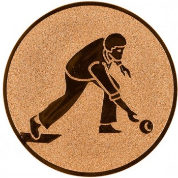 Emblém kuželky - muž bronz 25 mm