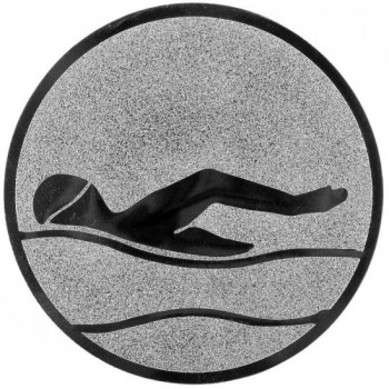 Emblém plavání stříbro 25 mm