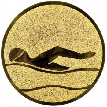 Emblém plavání zlato 50 mm