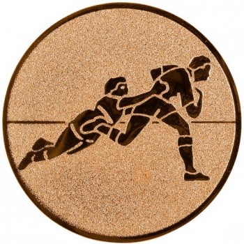 Emblém rugby bronz 25 mm