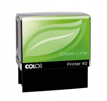 COLOP ® Razítko Printer 40 Green Line se štočkem bezbarvý polštářek / nenapuštěný barvou /