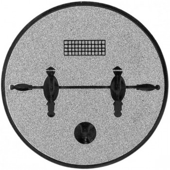 Emblém stolní fotbal stříbro 25 mm