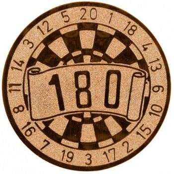 Emblém šipky-bingo bronz 25 mm
