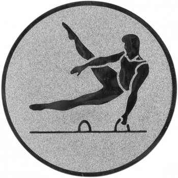Emblém gymnastika muž stříbro 25 mm