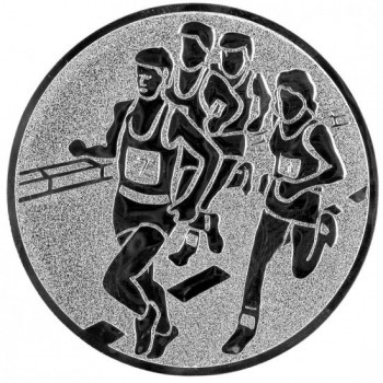 Emblém marathon stříbro 50 mm