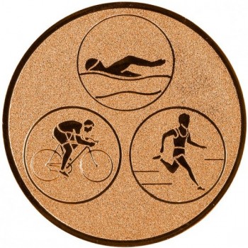 Emblém triatlon bronz 25 mm