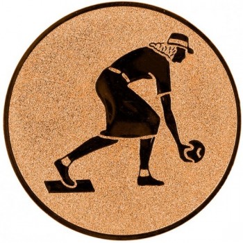 Emblém kuželky-žena bronz 25 mm