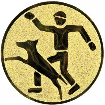 Emblém frisbee agility zlato 50 mm