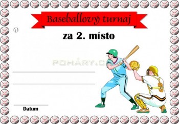 Diplom baseball D08