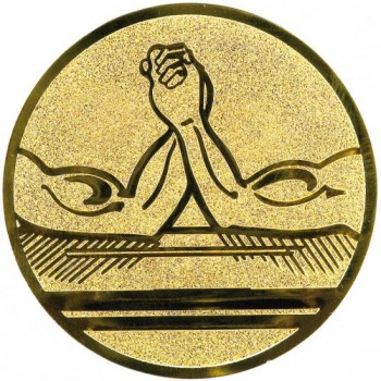 Emblém páka - Armwrestling zlato 50 mm