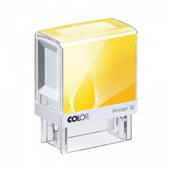 COLOP ® Razítko Colop printer 10 žluté se štočkem modrý polštářek