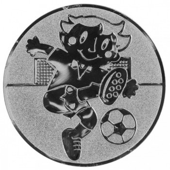 Emblém fotbal děti stříbro 25 mm