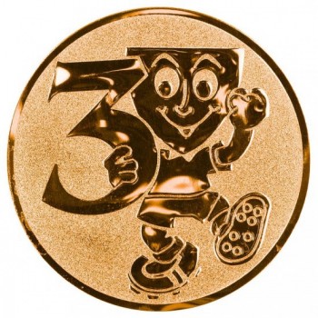 Emblém 3. místo smail bronz 25 mm