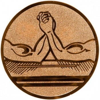 Emblém páka - Armwrestling bronz 25 mm