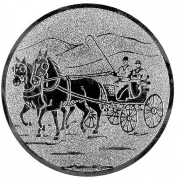 Emblém vozatajství stříbro 50 mm