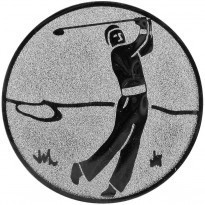 Emblém golfista stříbro 25 mm