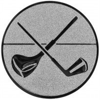 Emblém golf stříbro 25 mm