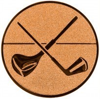Emblém golf bronz 25 mm