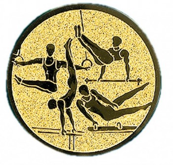 Emblém gymnastika víceboj muž zlato 25 mm