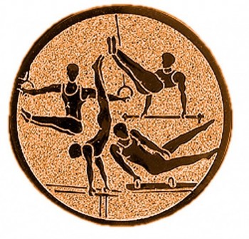 Emblém gymnastika víceboj muž bronz 25 mm