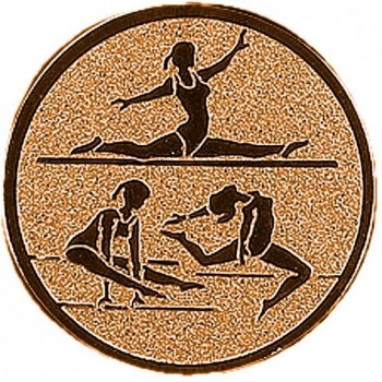 Emblém gymnastika víceboj ženy bronz 25 mm