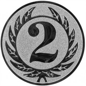Emblém 2. místo stříbro 25 mm