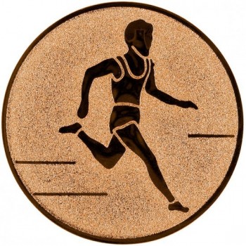 Emblém běh sprint bronz 25 mm