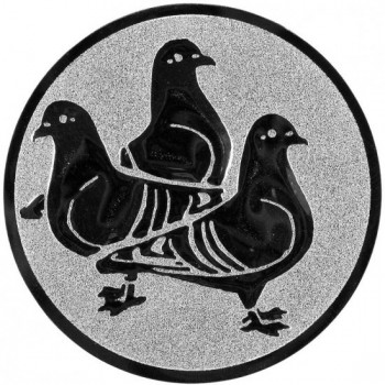 Emblém holubi stříbro 25 mm