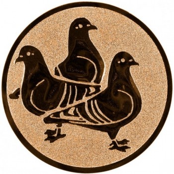 Emblém holubi bronz 25 mm
