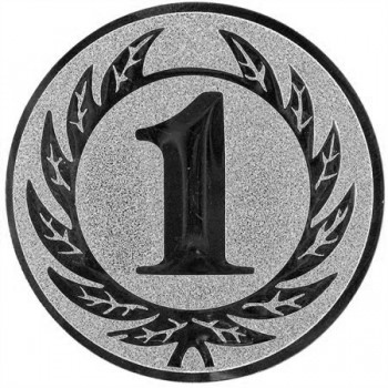 Emblém 1. místo stříbro 25 mm