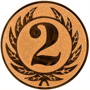 Emblém 2. místo bronz 25 mm