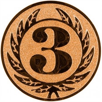 Emblém 3. místo bronz 25 mm