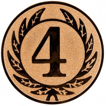 Emblém 4. místo bronz 25 mm