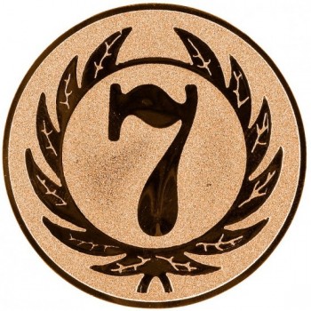 Emblém 7. místo bronz 25 mm