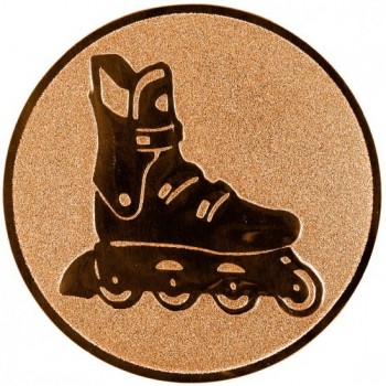 Emblém inline brusle bronz 25 mm